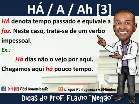 Diferença Entre Há Ea - Língua Portuguesa em5Minutos: A Diferença entre "HÁ" - "A" e "Ah ...