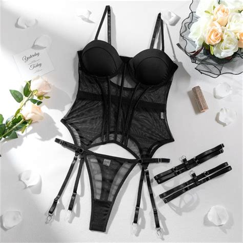 Black Erotic Lingerie Stewardess Suit Cos Role Playing Temptation