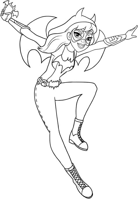 Desenho De Batgirl Dc Superhero Girls Para Colorir