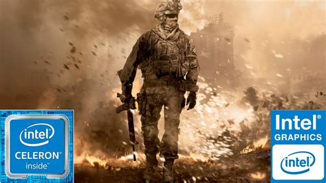 Call Of Duty MW2 En Pc De Bajos Recursos Intel Celeron 1 60 GHZ 4 Ram