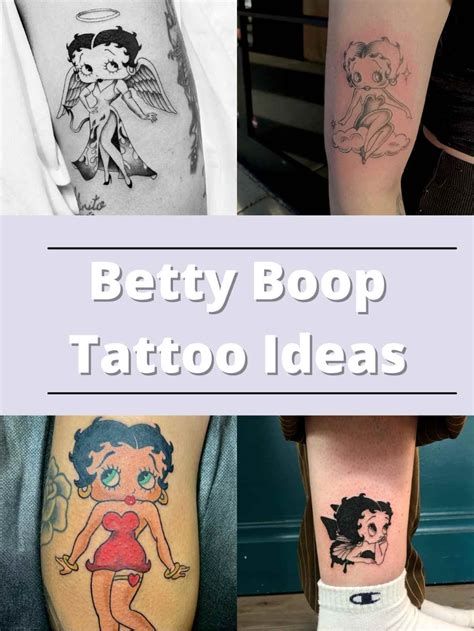 83 Betty Boop Tattoo Ideas With Angel Wings Included Tattooglee Betty Boop Tattoos Betty