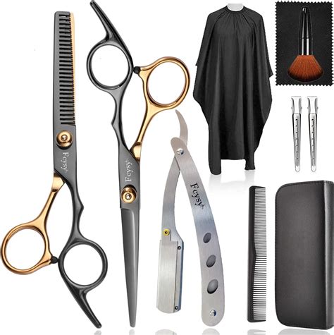 Hair Scissors Thinning Shears Set Fcysy Professional 10 Pcs Hair