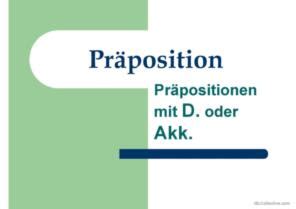 21 Präpositionen Deutsch DAF powerpoints