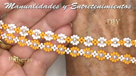 Diy Pulsera De Perlas Y Mostacillas Vala Pulsera De Perlas Pulsera