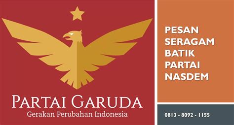 Pesan Seragam Batik Partai Garuda Garda Perubahan Indonesia Arnala