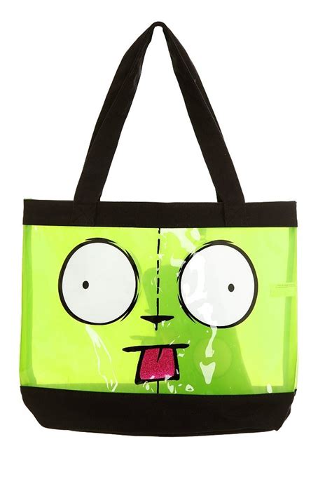 Invader Zim Gir Face Beach Tote Hot Topic Bags Beach Tote Tote Bag