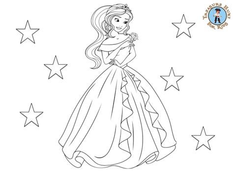 Princess Dress Coloring Pages