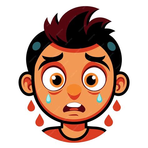 disappointed facial expression premium ai generated vector