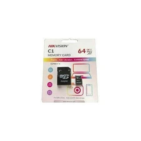 Micro SD XC HIK HS TF C1 64GB Avec Adapteur