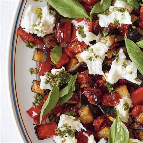 Roasted Eggplant Salad Recipe Epicurious