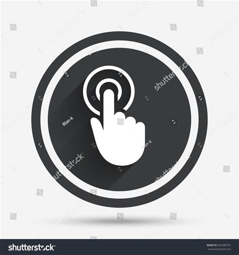 Hand Cursor Sign Icon Hand Pointer Symbol Royalty Free Stock Vector