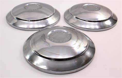 Set Of 3 Stock 1961 Chevrolet Chevy Corvair Monza Dish Hubcap Hub Caps