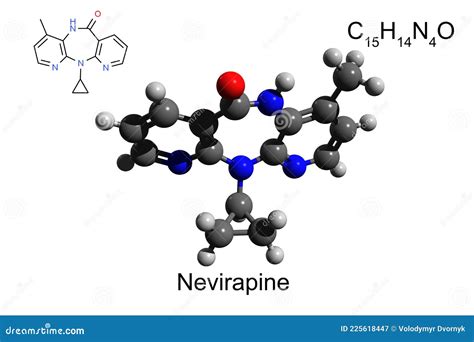 Nevirapine Molecule Molecular Structures Hiv Nonnucleoside Reverse