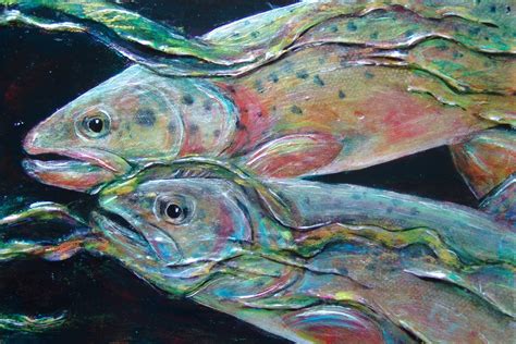 Gail Baker Art: Trout paintings