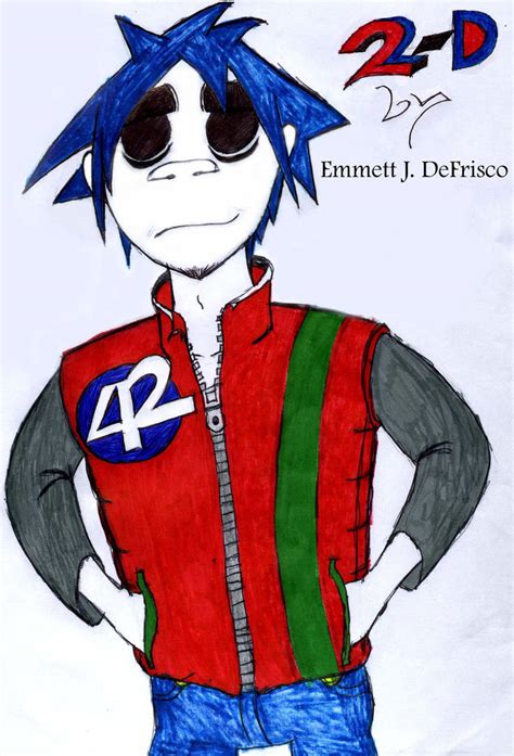 Gorillaz Lead Singer 2 D By Williamtorchwood On Deviantart