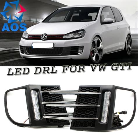 Pcs Set Car Styling Led Drl Set Led Car Drl Daytime Running Lights For