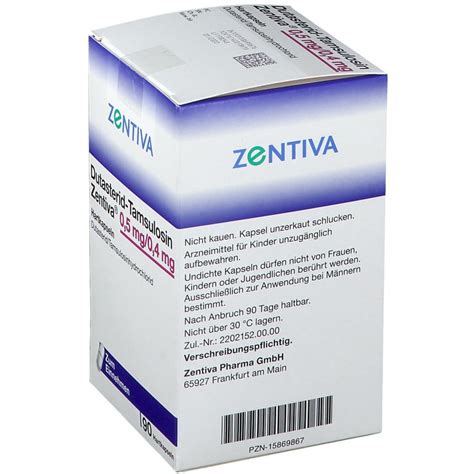 Dutasterid Tamsulosin Zentiva Mg Mg St Mit Dem E Rezept