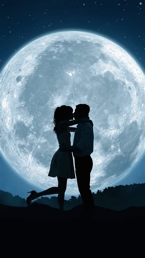 Lovers Moon, Couple, Romantic HD phone wallpaper | Pxfuel