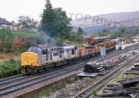 Rail Photoprints Class 37 4 37423 Crianlarich 230988 Jc563r