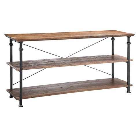 Stein World Urban Natural Poplar And Iron Console Bookcase And Reviews