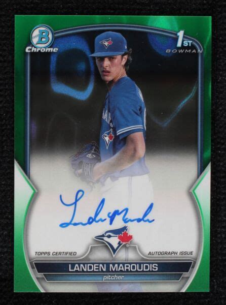 Bowman Draft Chrome Prospect Autographs Green Lava Refractor