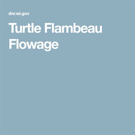 Turtle Flambeau Flowage | Turtle, Lake