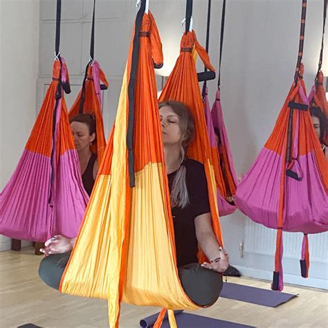 Aerial Yoga Foundations In London Stretch Hang And Relax The Shala