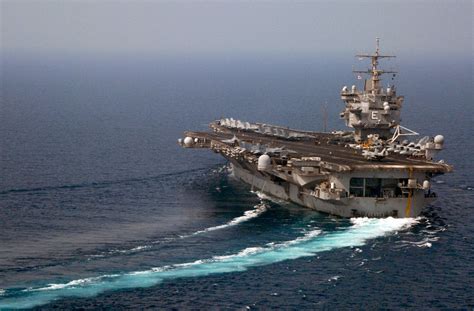 Uss Enterprise Cvn Aircraft Carrier In The Ocean