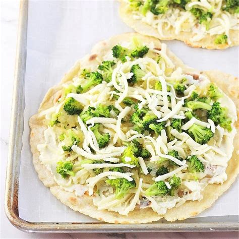 Flatbread White Broccoli Pizza • Now Cook This