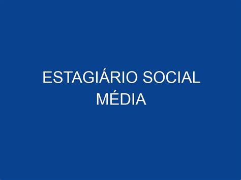 Estagi Rio Social M Dia Jovem Aprendiz E Est Gio