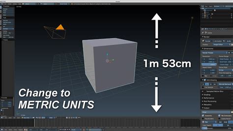 Blender Tutorial How To Set Blender To Metric Units Youtube