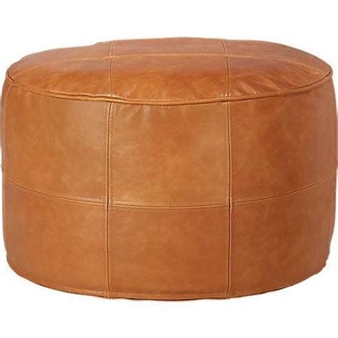 Leather Pouf - Etsy