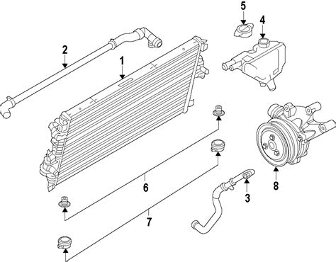 Ford F Super Duty Radiator Coolant Hose Lower Liter