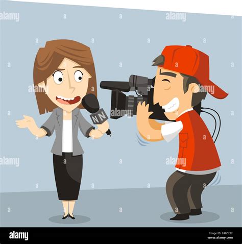 Reporter Cartoon Image Download This Transparent Cartoon Female