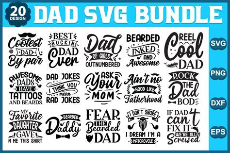 Dad Svg Bundle Graphic By Printablesvg Creative Fabrica