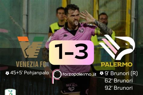 FINALE Il Palermo Sbanca Venezia Con Una Tripletta Di Brunori