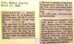 Robert Charles Bob Peel M Morial Find A Grave