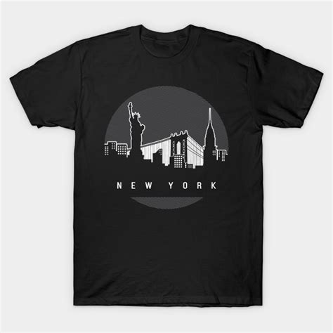 New York Skyline - New York - T-Shirt | TeePublic