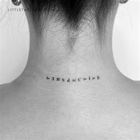 Perspective Temporary Tattoo Set Of 3 Perspective Tattoos Phrase