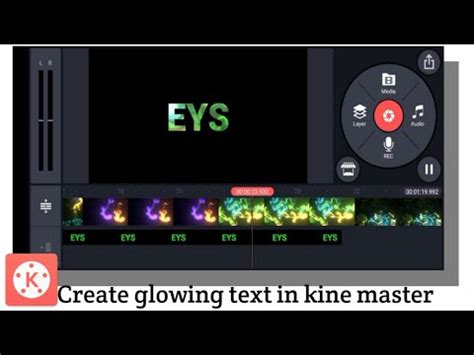 How To Create Glowing Text In Kine Master For Biginers YouTube