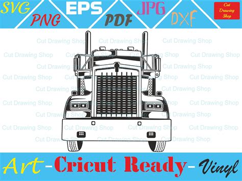 Kenworth Truck Vector Svg Cut File Svg Silhouette Svg Vinyl Etsy