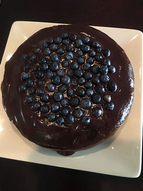 This Blueberry Chocolate Cake Is Super Moist Soft And Fudgy The