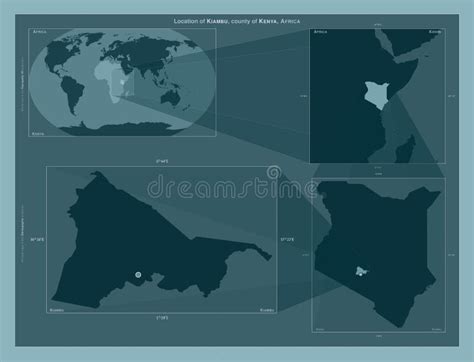 Kiambu, Kenya. Described Location Diagram Stock Illustration ...