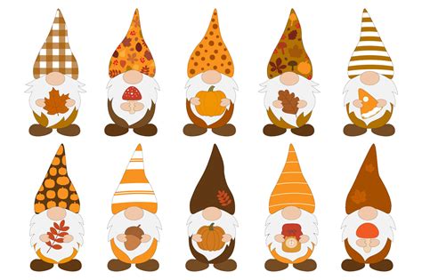 Fall Gnomes Autumn Gnomes Thanksgiving Gnomes Gnomes SVG By