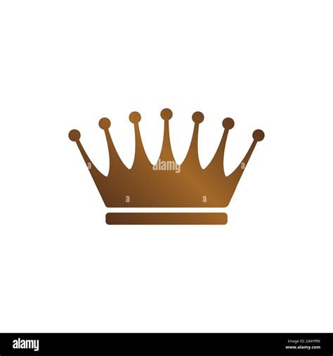 Bronze Crown Icon Vector Illustration Stock Vector Image And Art Alamy