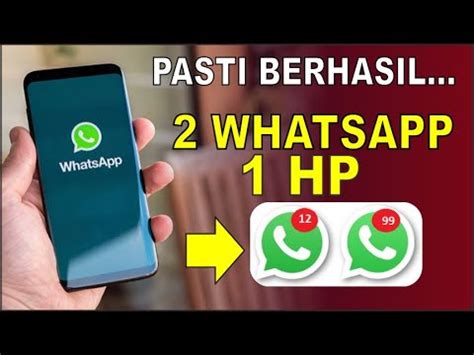 Cara Membuat Wa Dalam Hp Install Whatsapp Resmi Hp Youtube