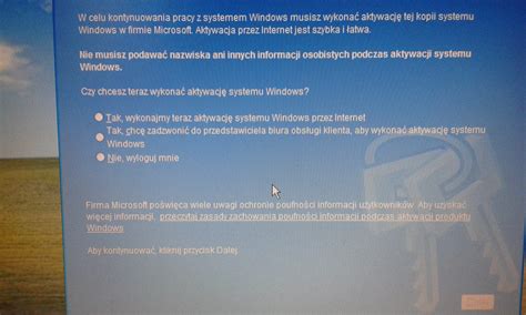 Jak Aktywowa Windows Xp Po Restarcie Pojawia Si Komunikat O Aktywacji