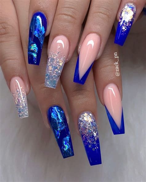 31 Gorgeous Blue Nails Art Desgins In Summer 2019 Blue Acrylic Nails