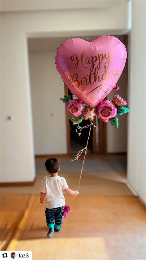 Sheikh Hamdan Shares Pictures Of His Twins Wishing Him With Balloons On