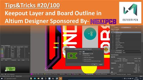 Altium Designer Tips 20 Create Keepout Layer And Board Outline In